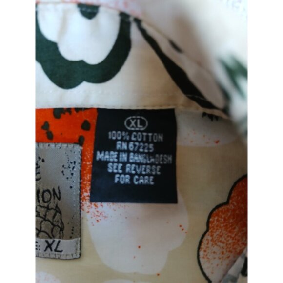 Pineapple Connection Shirt Mens XL White Hawaiian  Buttonup Floral Hawaii Design - Picture 12 of 12